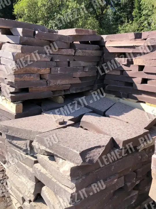 купить плитняк лемезит для мощения дорожек и участка