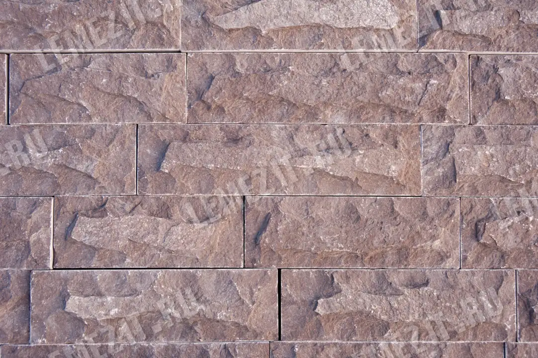 облицовочная плитка со сколом (скала) из натурального камня лемезит